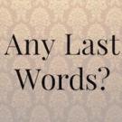 Contour Theatre to Present ANY LAST WORDS? Video