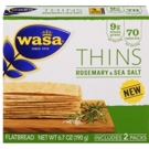 New Wasa' THINS Crackers Pack Whole Grain Goodness into a Deliciously Crunchy Snack