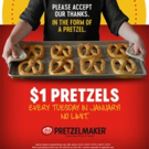 Enjoy $1 Pretzels Every Tuesday in January as Part of Customer Appreciation Month at 