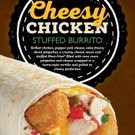 New At TacoTime: Cheesy Chicken Stuffed Burrito