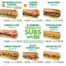 SUBWAY' Sandwich Shops to Include Calories on all U.S. Menu Boards This Month