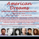 BWW Preview: The Producing Unit Presents a Staged Reading Of AMERICAN DREAMS at The A Video