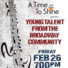 A TIME TO SHINE Youth Cabaret Set for Stage 72 This Today Video