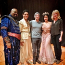 Photo Flash: Jeremy Jordan & Ashley Spencer Visit ALADDIN on Broadway