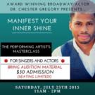 Chester Gregory Hosts 'Manifest Your Inner Shine' MasterClass in Chicago Today Video