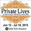 Little Fish Theatre Opens PRIVATE LIVES Tonight Video