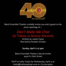 Black Ensemble Theater to Continue 40th Anniversary with DON'T MAKE ME OVER Tribute t Video