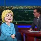 VIDEO: Stephen Colbert Recaps Day 2 of DNC, Interviews Cartoon Hillary