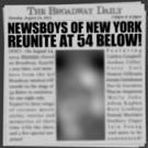 Former NEWSIES Paper Boys to Reunite Tonight at 54 Below Video
