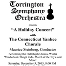 Torrington Symphony Orchestra Brings A HOLIDAY CONCERT to Warner Theatre Tonight Video