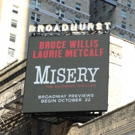 Up on the Marquee: Sneak Peek at MISERY's Signs at the Broadhurst