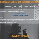 The Segal Center Presents Heiner Muller's Discovery of America All Day Symposium Video