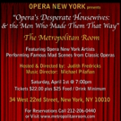 The Metropolitan Room Presents Opera New York's OPERA'S DESPERATE HOUSEWIVES & THE ME Video