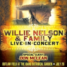 Willie Nelson and Family Coming to Outlaw Field at Idaho Botanical Garden in July