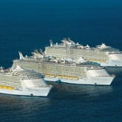 World's Three Largest Cruise Ships Meet For The First Time At Sea Video