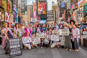 Photo Flash: The League of Professional Theatre Women Lead Equality March Through Times Square Image