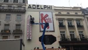 Photo Coverage: Marquee Is Up At The Adelphi For KINKY BOOTS! 