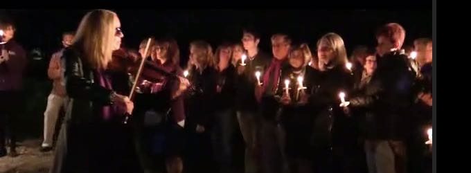 STAGE TUBE: Artistic Musical Candle Lighting Vigil Event Helps Fight Domestic… Video