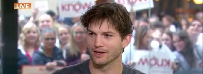 VIDEO: Ashton Kutcher Accidentally Reveals Sex of Baby #2 on Live TV Video