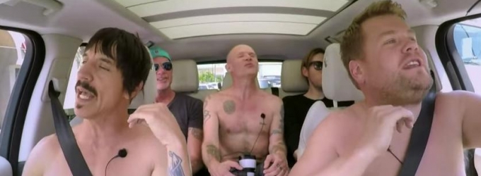 VIDEO: Red Hot Chili Peppers Hop Into JAMES CORDEN's Carpool Karaoke Video
