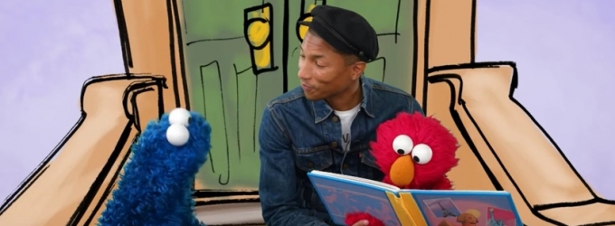 VIDEO: B Is for Book! Watch Pharrell Wiiliams Guest Star on SESAME STREET Video