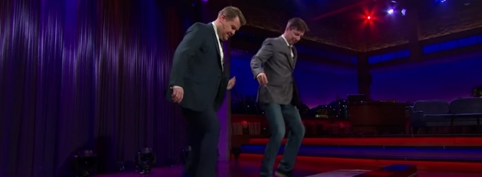 VIDEO: Sean Hayes & James Corden Perform Bieber's 'Sorry' on a Giant Piano! Video