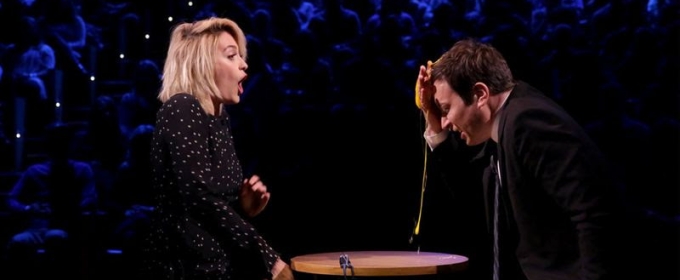VIDEO: Paris Jackson Makes Late Night Debut Playing 'Egg Russian Roulette' Video