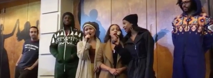 STAGE TUBE: HAMILTON's Schuyler Sisters Sing Stunning 'Silent Night' at #Ham4Ham Video