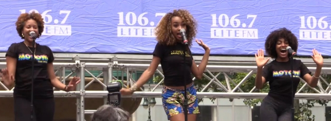 TV: Bryant Park Gets Its Groove On with the Cast of MOTOWN! Video