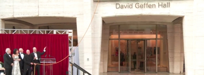 TV: Lincoln Center Renames New York Philharmonic's Home: David Geffen Hall Video