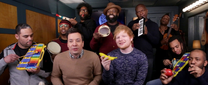 VIDEO: Jimmy Fallon, Ed Sheeran & The Roots Perform 'Shape of You' with Classroom… Video