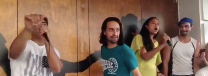 VIDEO: IN THE HEIGHTS Reunion with Karen Olivo at HAMILTON Lotto! Video