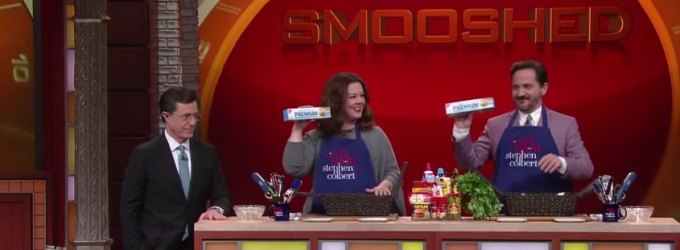 VIDEO: Melissa McCarthy and Ben Falcone Face Off in Messy 'Chopped' Competition on… Video