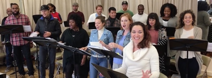VIDEO: IN TRANSIT Wishes HOLIDAY INN Cast a Happy Opening A Cappella Style! Video