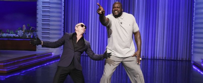 VIDEO: Pitbull & Shaq Face Off in TONIGHT SHOW Lip Sync Battle Video