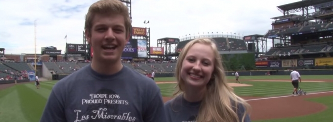 STAGE TUBE: Bobby G Award Winners Sing National Anthem at Rockies Game Video