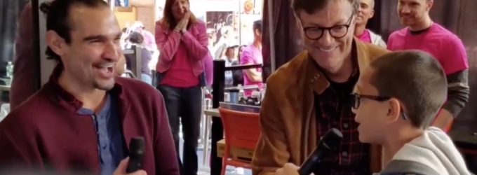 STAGE TUBE: 11 Year-Old HAMILTON Fan Raps with Javier Munoz at the Broadway Flea… Video