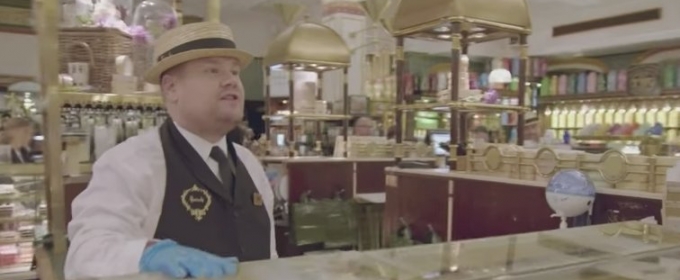 VIDEO: James Corden Takes Over Harrods Department Store! Video