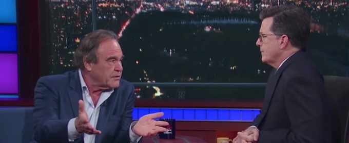 VIDEO: Stephen Colbert Grills Oliver Stone in Uncomfortable LATE SHOW Interview Video