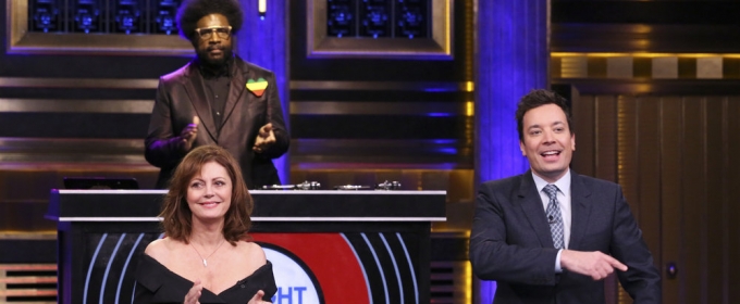 VIDEO: Susan Sarandon & Elijah Wood Compete in Musical Beers on TONIGHT Video