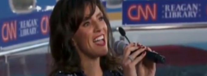 STAGE TUBE: Broadway's Natalie Hill Sings the National Anthem at CNN's 2016 GOP… Video