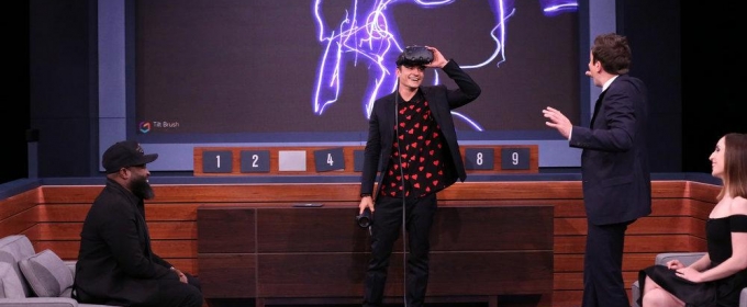 VIDEO: Orlando Bloom and Zoe Lister-Jones Face Off in Virtual Reality Pictionary Video