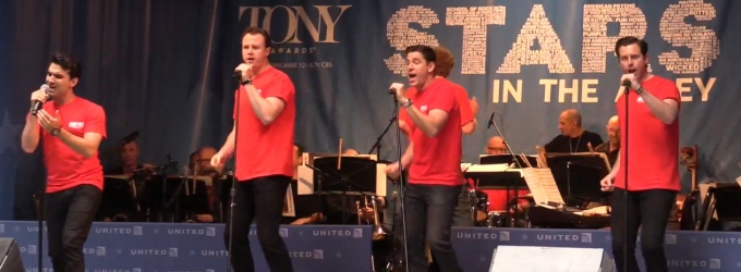 TV: JERSEY BOYS Cast is Beggin at Stars in the Alley! Video