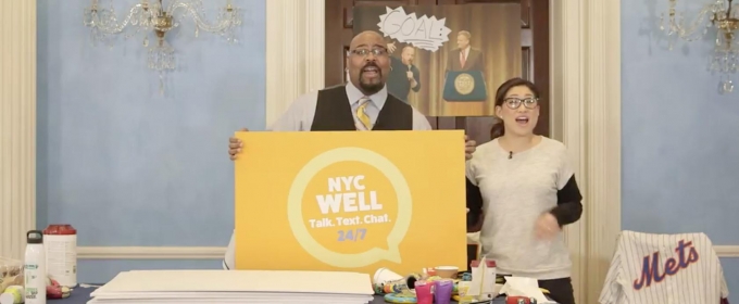 STAGE TUBE: Mayor de Blasio Teams with ALADDIN, WAITRESS Stars for End-of-Year… Video