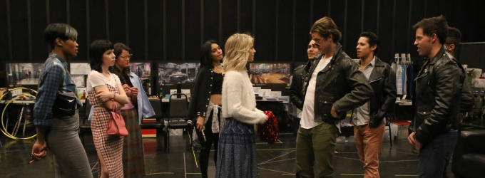 Photos Theyre Electrifying Go Inside Rehearsals For Foxs Grease Live With Aaron Tveit