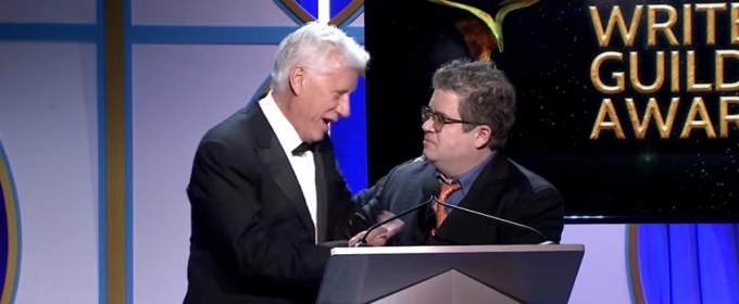 VIDEO: James Woods Makes Unplanned Interruption to Patton Oswalt's WGA Opening Video