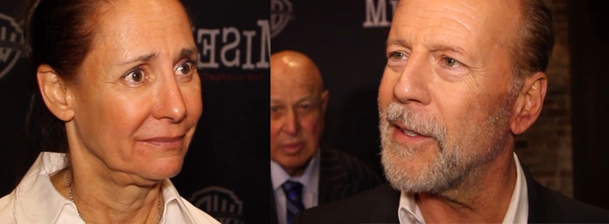 TV: Bruce Willis and Laurie Metcalf Chat at Opening Night of MISERY! Video