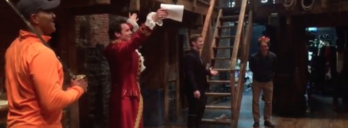 STAGE TUBE: Jonathan Groff Passes on the Crown to Rory O'Malley - King George III… Video