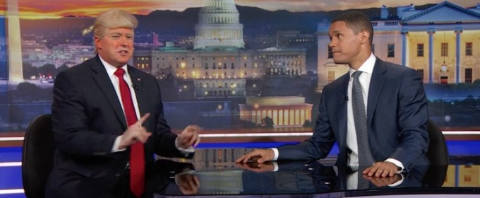 VIDEO: Watch 'President Trump' Crash THE DAILY SHOW Video