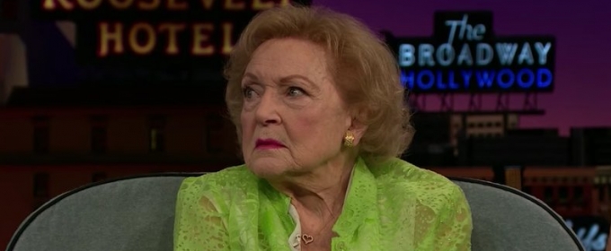 VIDEO: Betty White Shows Off Her Best Poker Face on LATE LATE SHOW Video